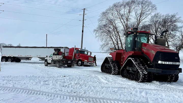 QUADTRAC SAVES FULLY LOADED SEMI!! (Ice Road Truckin' Gone Wrong)