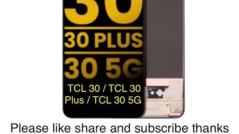 TCL 30 / TCL 30Plus / TCL 30 5G OLED Assembly Without Frame lcd replacement full #tutorial #tcl