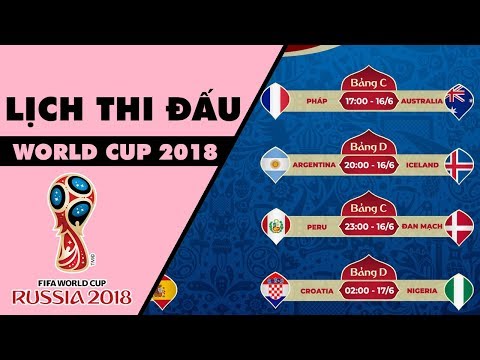 LỊCH THI ĐẤU WORLD CUP 2018 HOÀN CHỈNH NHẤT | TROLL BÓNG ĐÁ