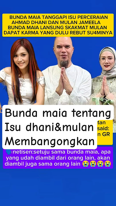 ahamd dhani dan mulan jameela cerai? #mulanjameela #ahmaddhani