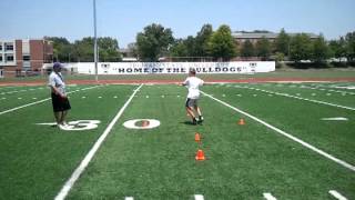 John Bohon - QB drills - ditectional, Pocket Presence