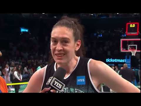 Breanna Stewart postgame sideline interview - YouTube