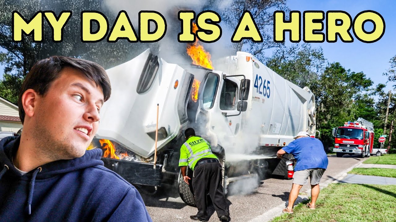 Trash Truck FIRE Was Almost REALLY Bad - YouTube