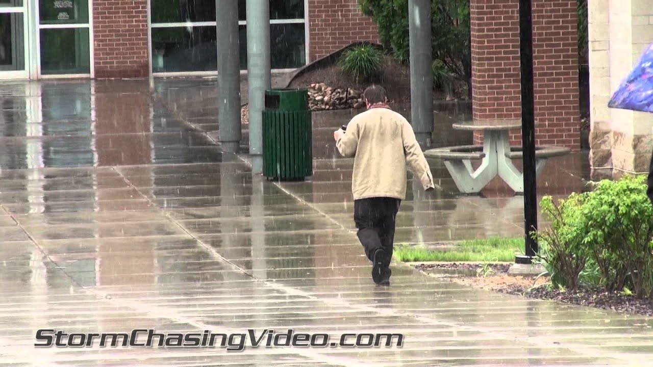 5/7/2012 Denver, CO Snow falling and cold fog footage