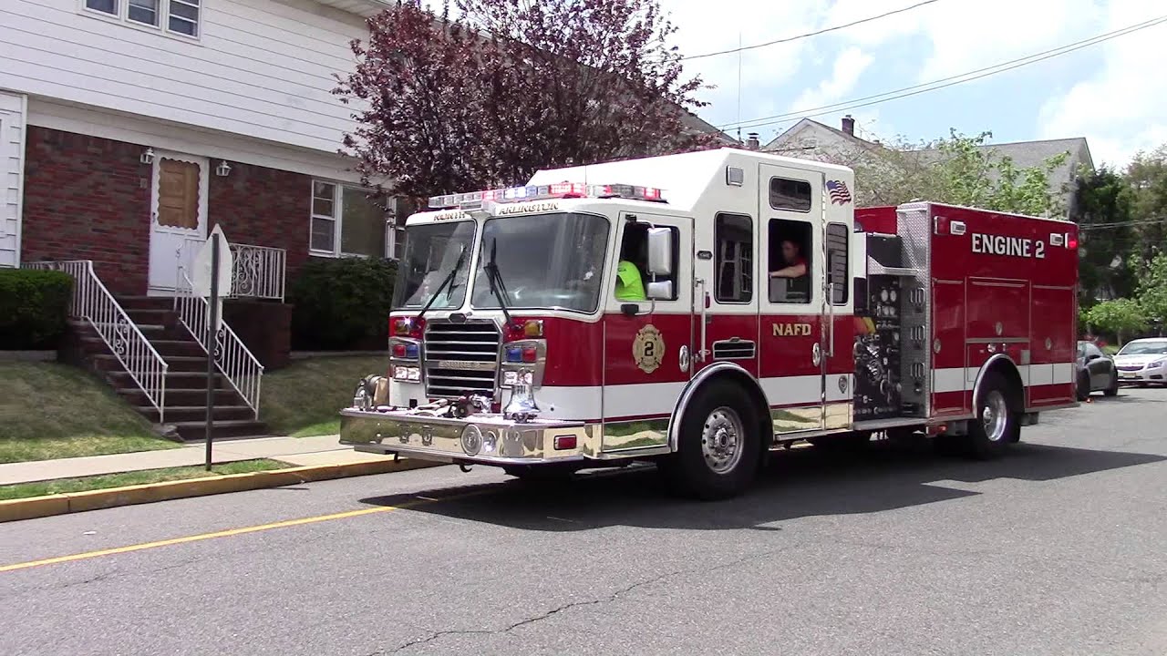 North Arlington Fire Department Engine 2 responding 5-11-15