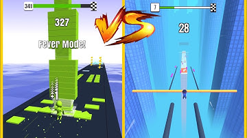 Stack Colors Vs Roof Rails : Gameplay Walkthrough Part 1 - Level 1-9999 All Level (iOS, Android)