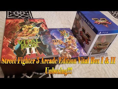 Street Fighter 5 Arcade Edition Vital Box 1 & 2 Unboxing!!! - YouTube