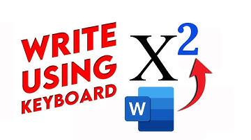 Hoe typ je het vierkantsymbool (²) met het toetsenbord?