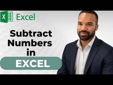 How to Subtract Numbers in Excel - 2026 Guide
