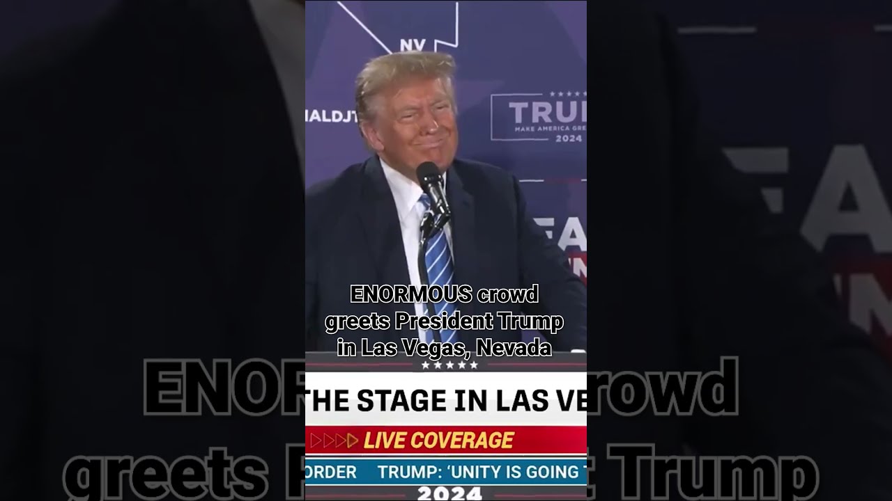 WATCH ENORMOUS Crowd Greets President Trump In Las Vegas Nevada