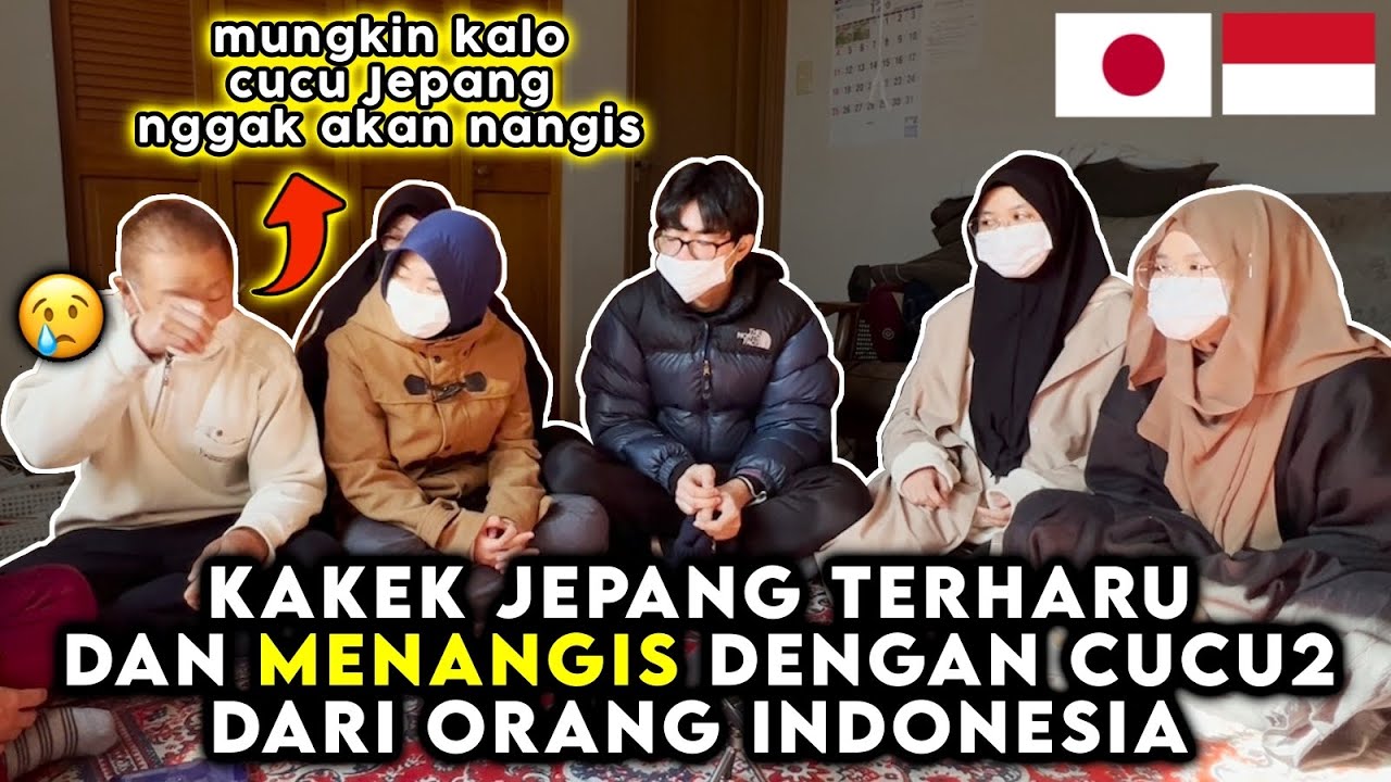 Cucu2 dari indonesia memang sesuatu bikin kakek jepang terharu dan nangis