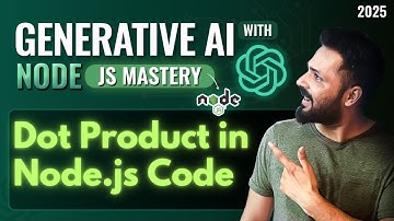 Generative AI with Node JS in Hindi #25 Dot Product in Node  | Find Similarity with Code Example
