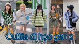 ĐI HỌC CŨNG PHẢI XINH | OUTFITS ĐI HỌC DỄ THƯƠNG CHẤT LỪ CỦA GEN Z | DOUYIN