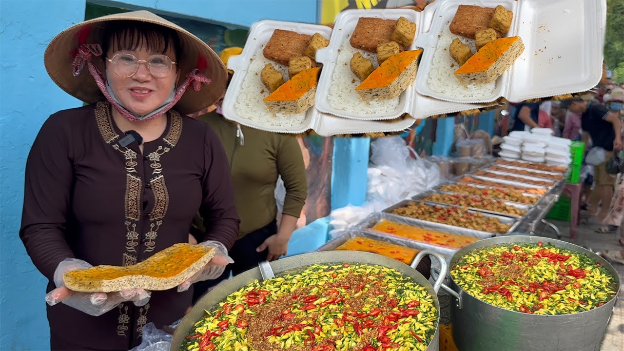 Đại Tiệc món Chay hơn 500 hộp Cơm Sườn Chả CHAY kỳ công nấu từ 3h khuya Bếp Cơm 0 đồng tặng bà con