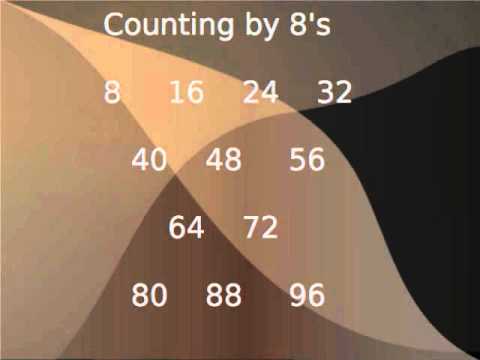 Counting by 8s - YouTube