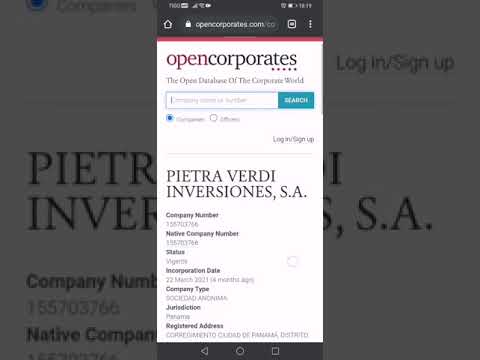 OpenCorporates - Pietra Verdi