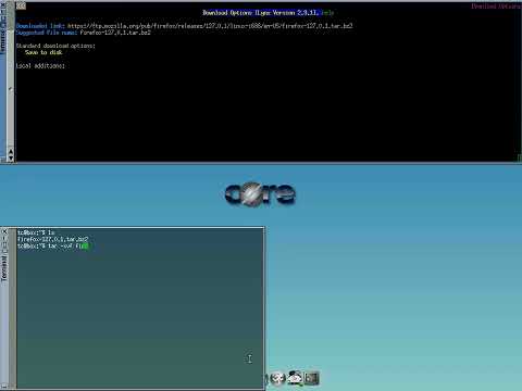 Tiny Core Linux: Installing browser Mozilla Firefox