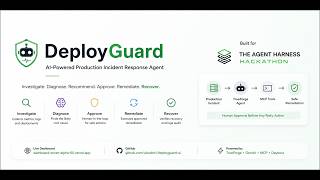 DeployGuard | AI Production Incident Response Agent | TrueForge Agent Harness Hackathon