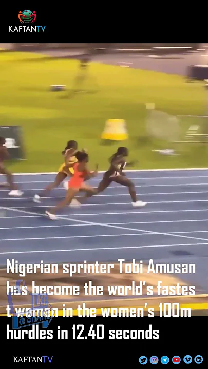 Tobi Amusan has become the world’s fastest woman in the women’s 100m hurdles in 12.40s  | TRENDING