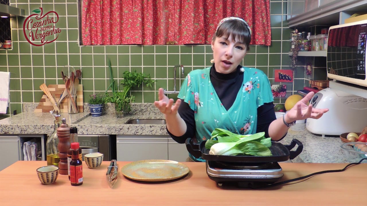 Bok choy grelhado (ou Acelga chinesa na chapa)
