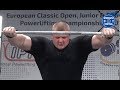Nakonechnyy Pavlo - 1010.5 kg @ 21 y/o - EPF Classic Championships 2018 - 2nd Place 120+ Jr