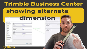Show Alternate Dimensions - Trimble Business Center