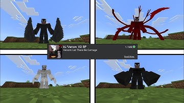 Venom MOD UPDATE In Minecraft PE | All Symbiotes Venom MOD UPDATE In Minecraft PE