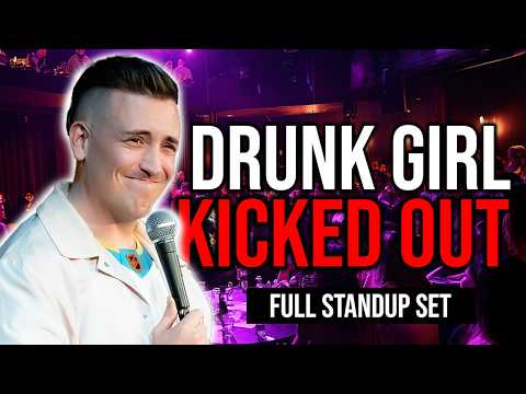 Drunk girl KICKED OUT of comedy show