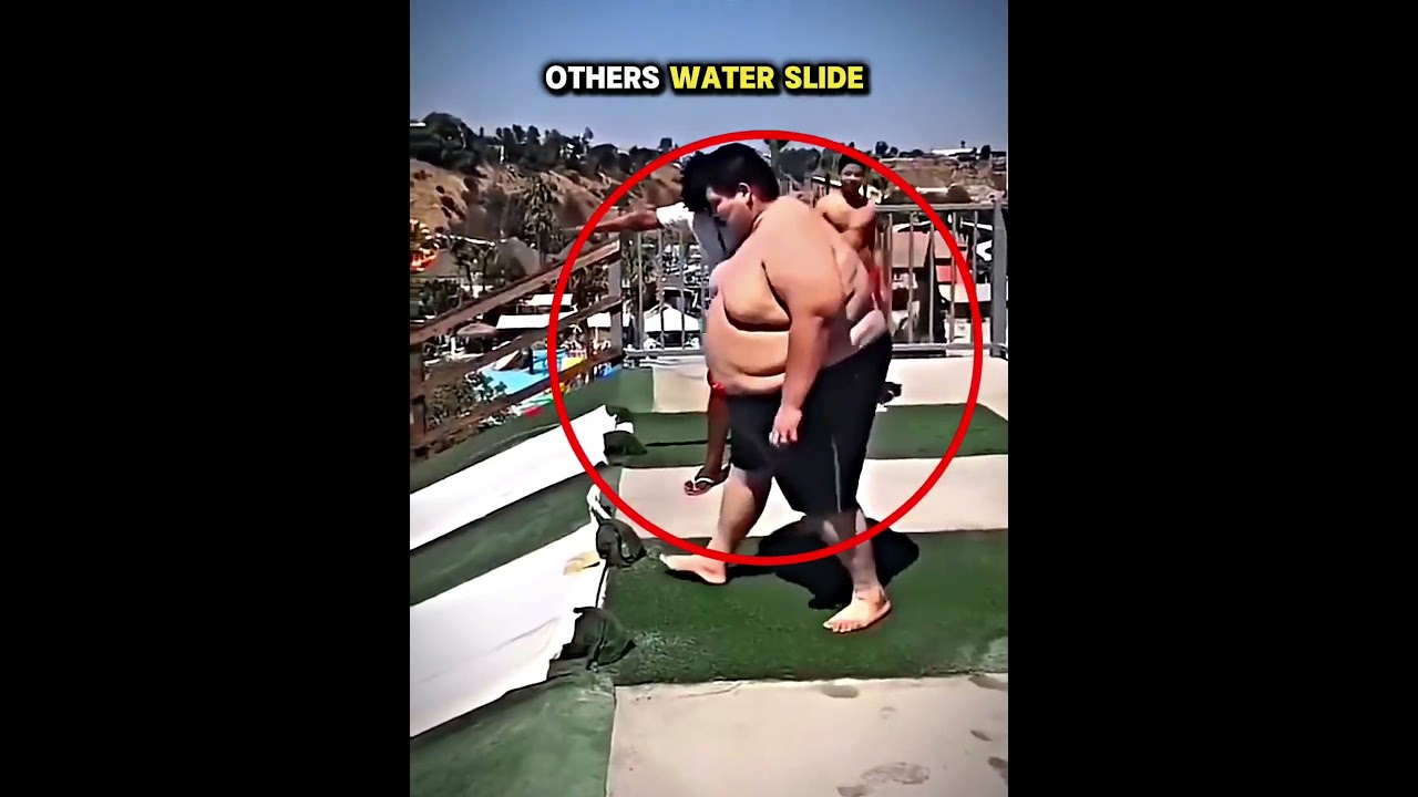 Others water slide VS this guy🔥☠️