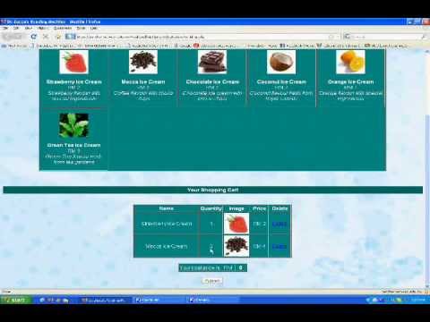 Web Programming Assignment - Ice Cream Vending Machine System