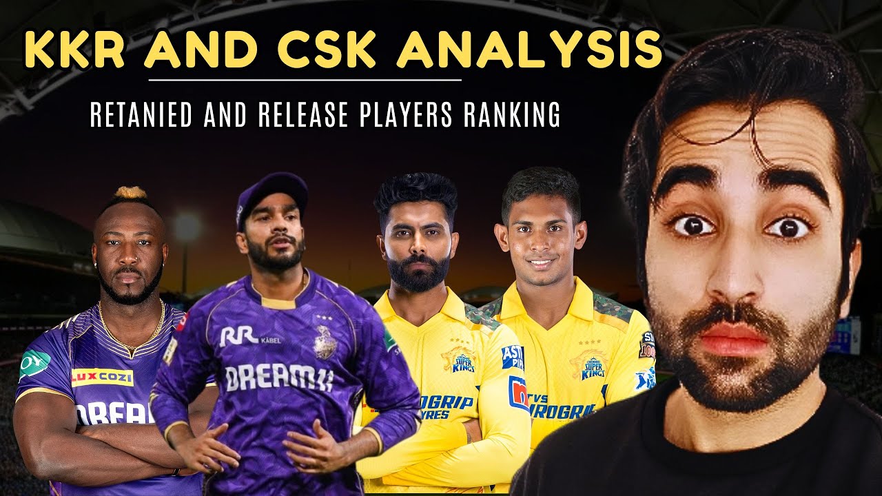 KKR and CSK Retained and Release Players List Analysis IPL 2026 | Russell | Pathirana | Venkatesh