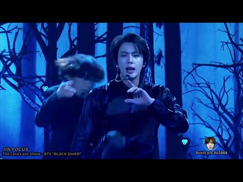 ❤JIN FOCUS❤ The Late Late Show - BTS "BLACK SWAN" live