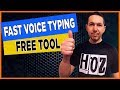 BEST Dictation Software - Voice Typing Google Docs (FREE!)