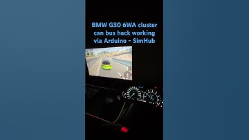 BMW G30 instrument cluster canbus hack via Arduino - Simhub #bmw #canbus #arduino #automobile