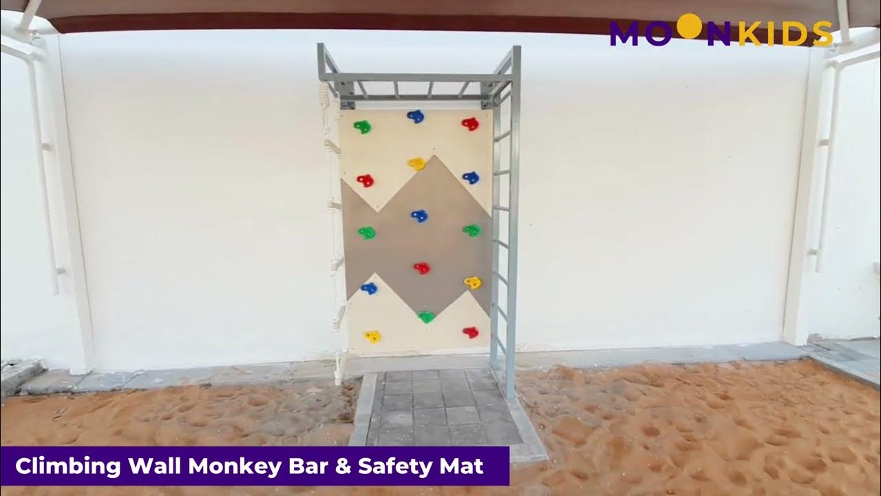 Climbing Wall Monkey Bar & Safety Mat YouTube