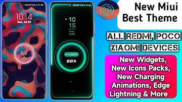 The Best Miui Theme - New Charging Animation, In Display Fingerprint, New Icons Pack & More |