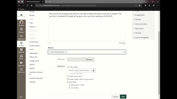Canvas Communication and Calendar Training