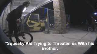 Bmx Kid Picks Fight With A Guy Twice His Size. (Read Decription)