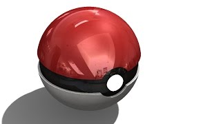 SolidWorks Tutorial #149: Poke Ball  (3parts & assembly)