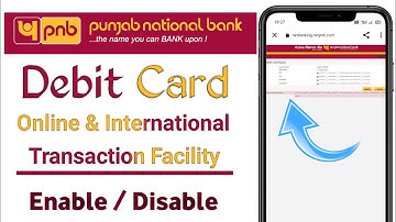 How to enable pnb debit card for online transaction || How to enable pnb atm card for online use