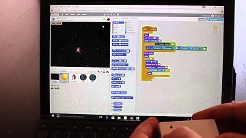 Using PocketLab as a controller in a Scratch built video game