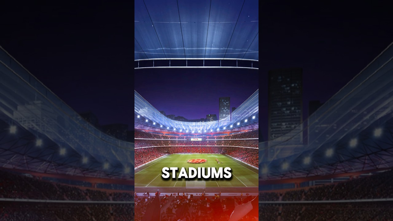 These are the 3 Most Iconic Football stadiums in Europe!! #football #shorts