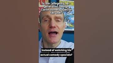 Is the (allegedly) AI-generated George Carlin comedy special fair use?