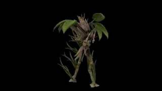 Alien Tree Armored Spore Creature