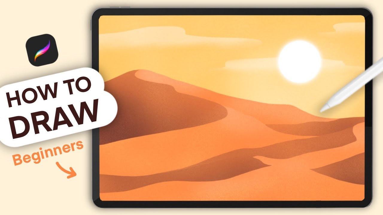 How To Draw A Desert Easy Procreate Drawing Tutorial For Beginners how-to-draw-a-desert-easy-procreate-drawing-tutorial-for-beginners