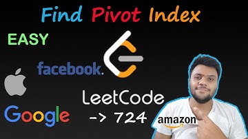 Find Pivot Index (100%Faster 99.28% Memory Efficient) | LEETCODE - 724 | Easy solution