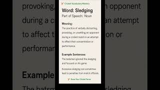 🏏 Cricket Vocabulary Mastery | Sledging