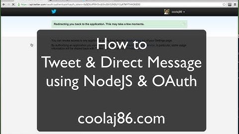 Tweet & Direct Message with NodeJS & Twitter
