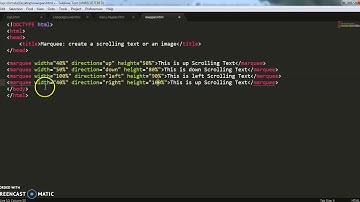 How to use Marquee Tag in Html [Scrolling Text & Image in Html]  – By Urvashi Gusain