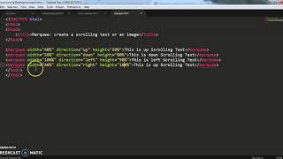 How to use Marquee Tag in Html [Scrolling Text & Image in Html]  – By Urvashi Gusain